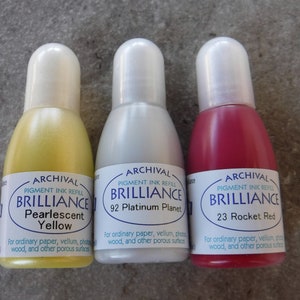 Brilliance Ink Refill by Tsukineko Platinum Planet
