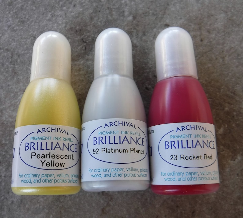 Brilliance Ink Refill by Tsukineko Platinum Planet
