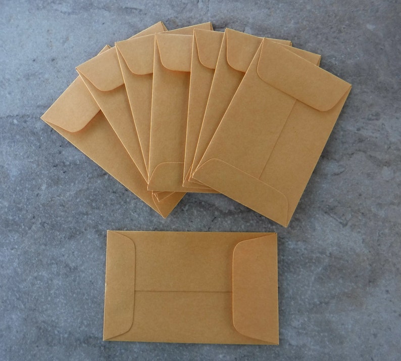 White or Kraft Envelopes Coin Envelopes