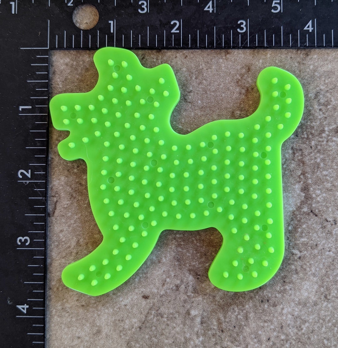 Perler Pegboard Green Dog Etsy