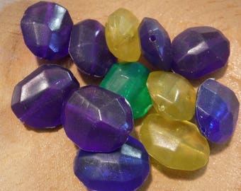 12 Chunky Rock Beads