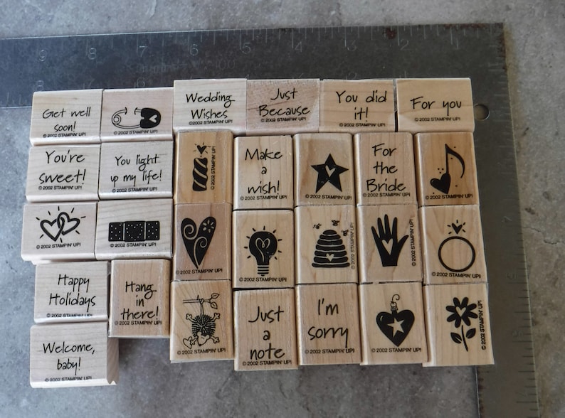 Stampin up - Stamp Set - Mini Mates - Set 48 C - Etsy