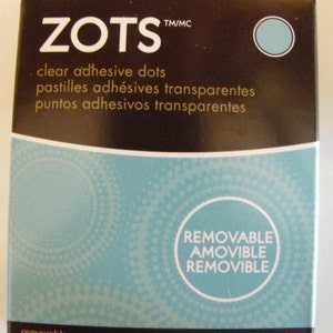 Zots Removable Clear Adhesive Dots