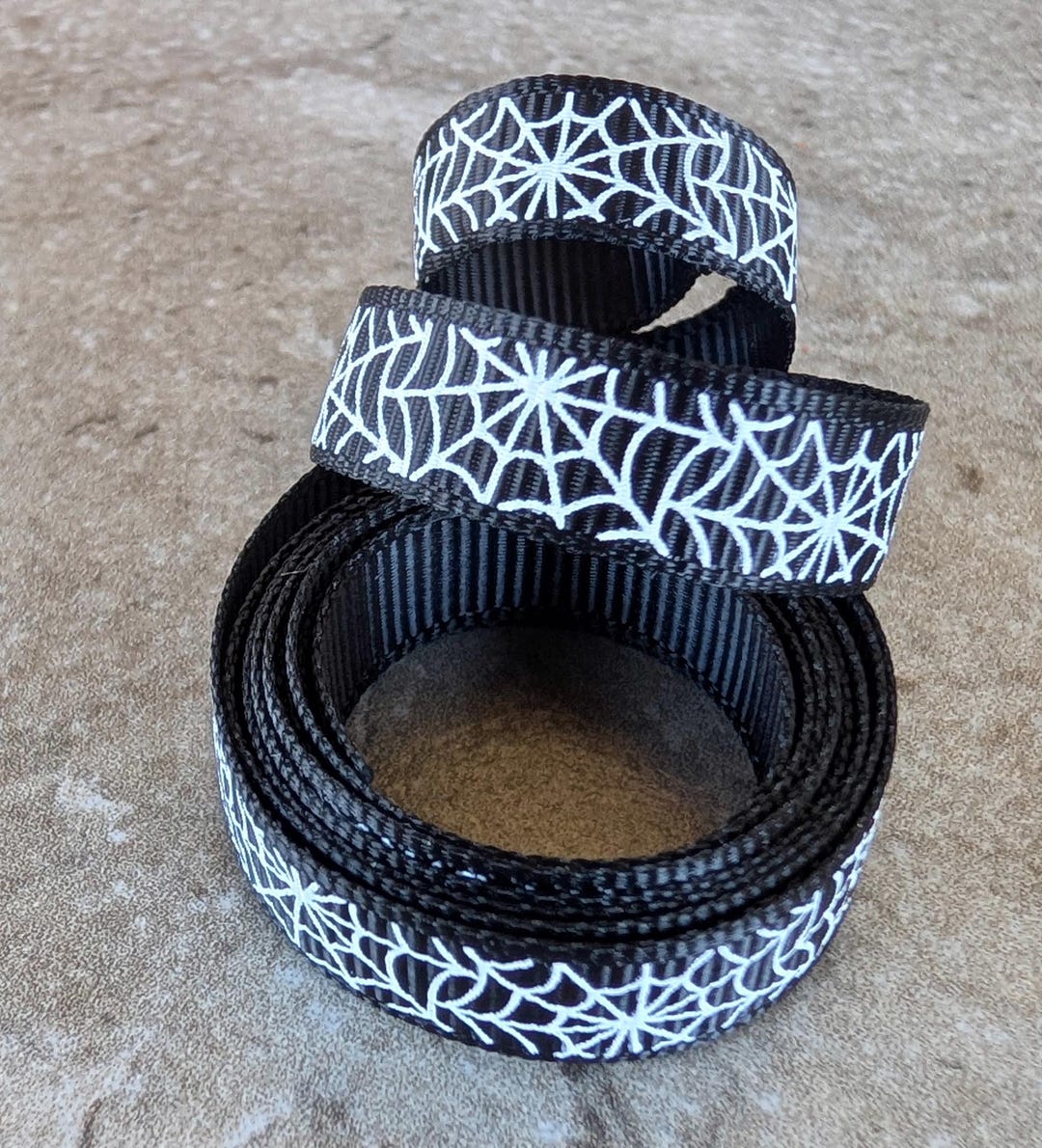 Spider Ribbon Spider Web Grosgrain Ribbon You Choose the Length - Etsy