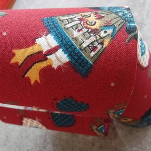 Red Farm Fabric Ribbon 5 Yards