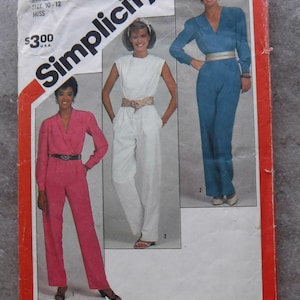 Simplicity Pattern Misses Jumpsuit 6207 Complete Cut size 10,12