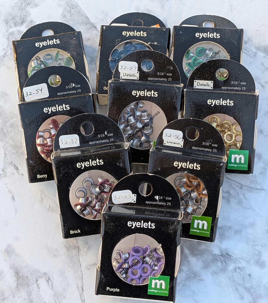 Recollections Eyelets Making Memories 3/16