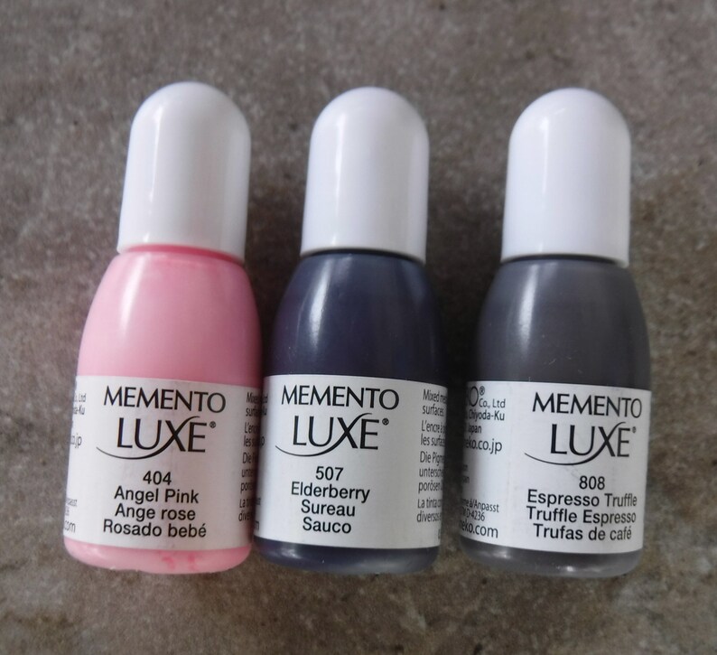 Tsukineko Memento Luxe Nachfülltinte 15ml - Refill Für Stempelkissen Rot