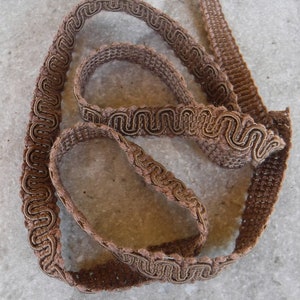Brown Swoop Ribbon You choose the length