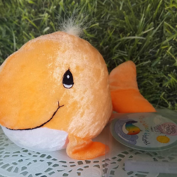 Orange Whale Precious Moments Tender Tails Plush Toy with Original Tag