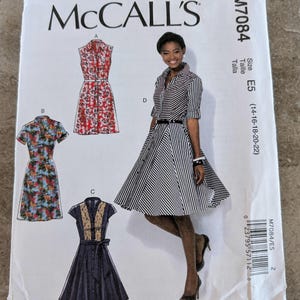 McCalls Pattern Misses Dress M7084 Complete Uncut Sizes 14-22