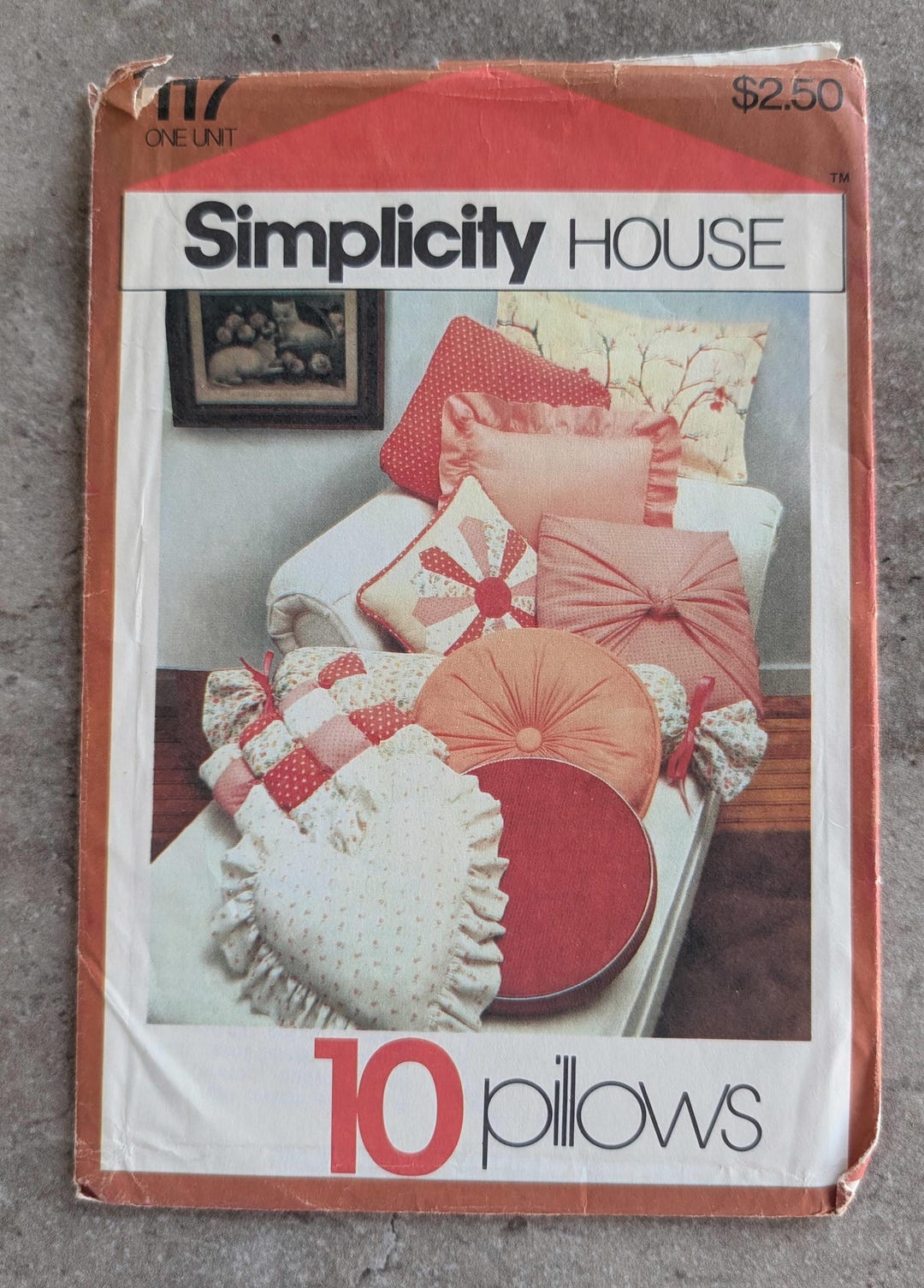 Simplicity Crafts Pattern Craft Pillow Instructions 117 Complete - Etsy