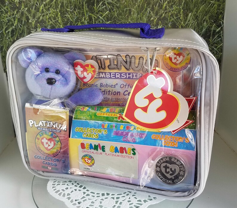 1999 TY Beanie Babies Official Club Membership Kit PLATINUM Etsy