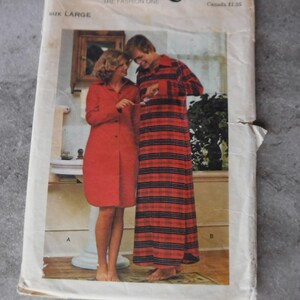 Butterick Pattern Misses Nightshirt 4502 Complete Cut Size (Large)