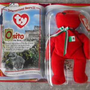 Osito the Bear Teenie Beanie McDonalds Vintage TY 2000 New in original package