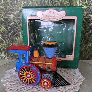Tin Locomotive Hallmark Ornament 1988