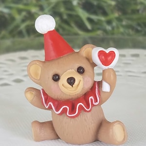 Clown Teddy Hallmark Merry Miniature Valentine 1987