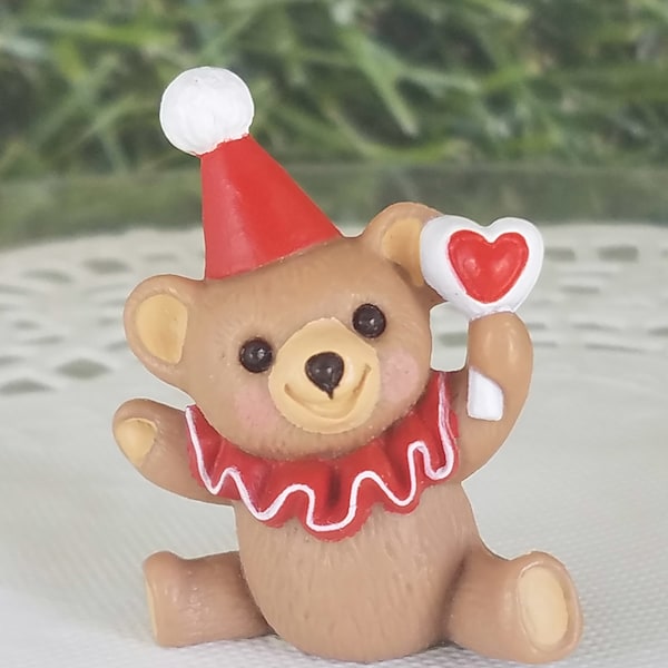 Clown Teddy Hallmark Merry Miniature Valentine 1987