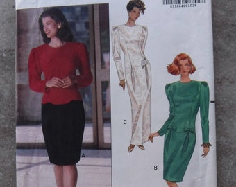 Butterick Pattern Misses Petite Dress 5164 Complete Uncut Size (12,14,16)