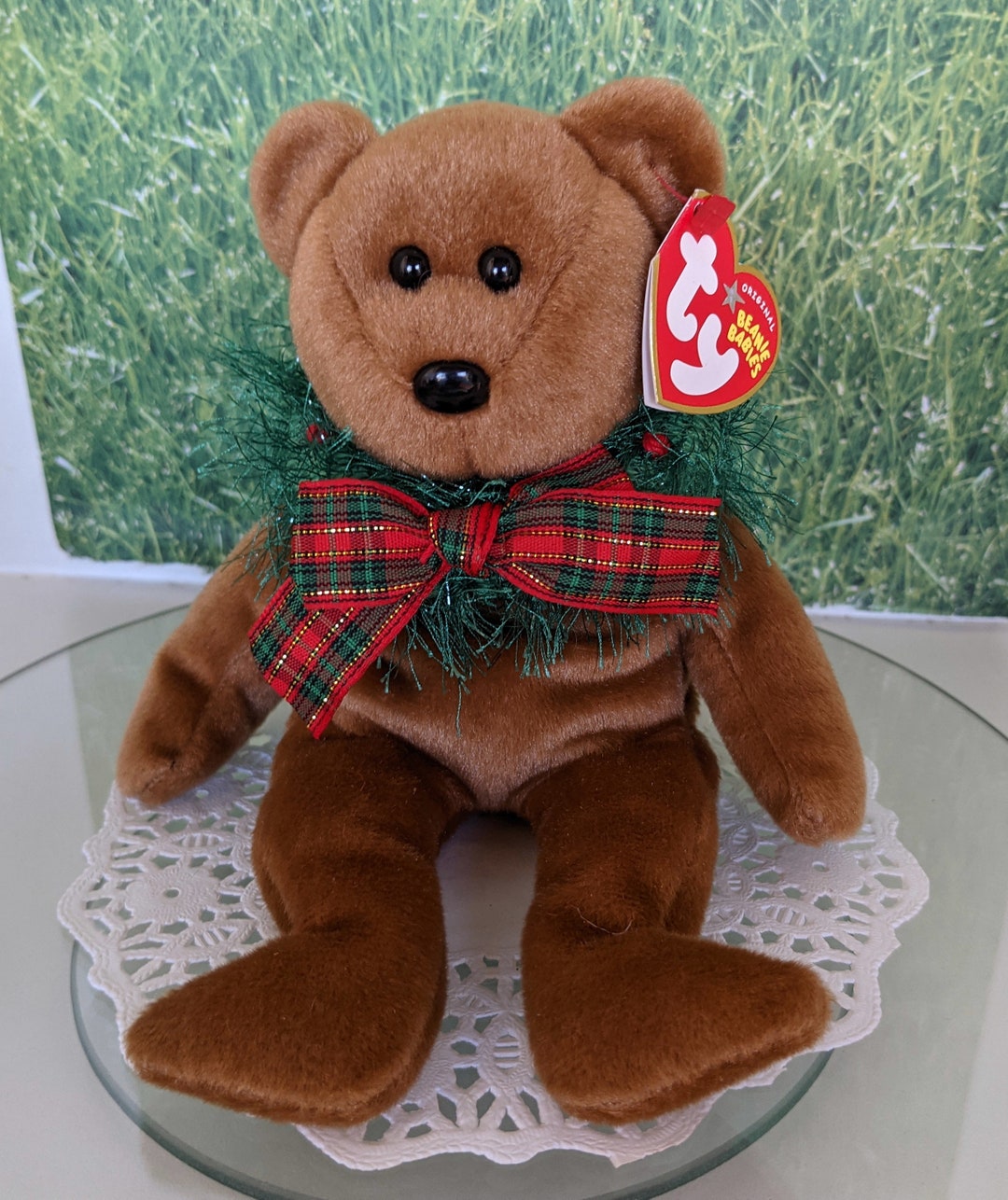 Hollydays the Teddy Bear Beanie Babies vintage TY 2000 avec Etsy France