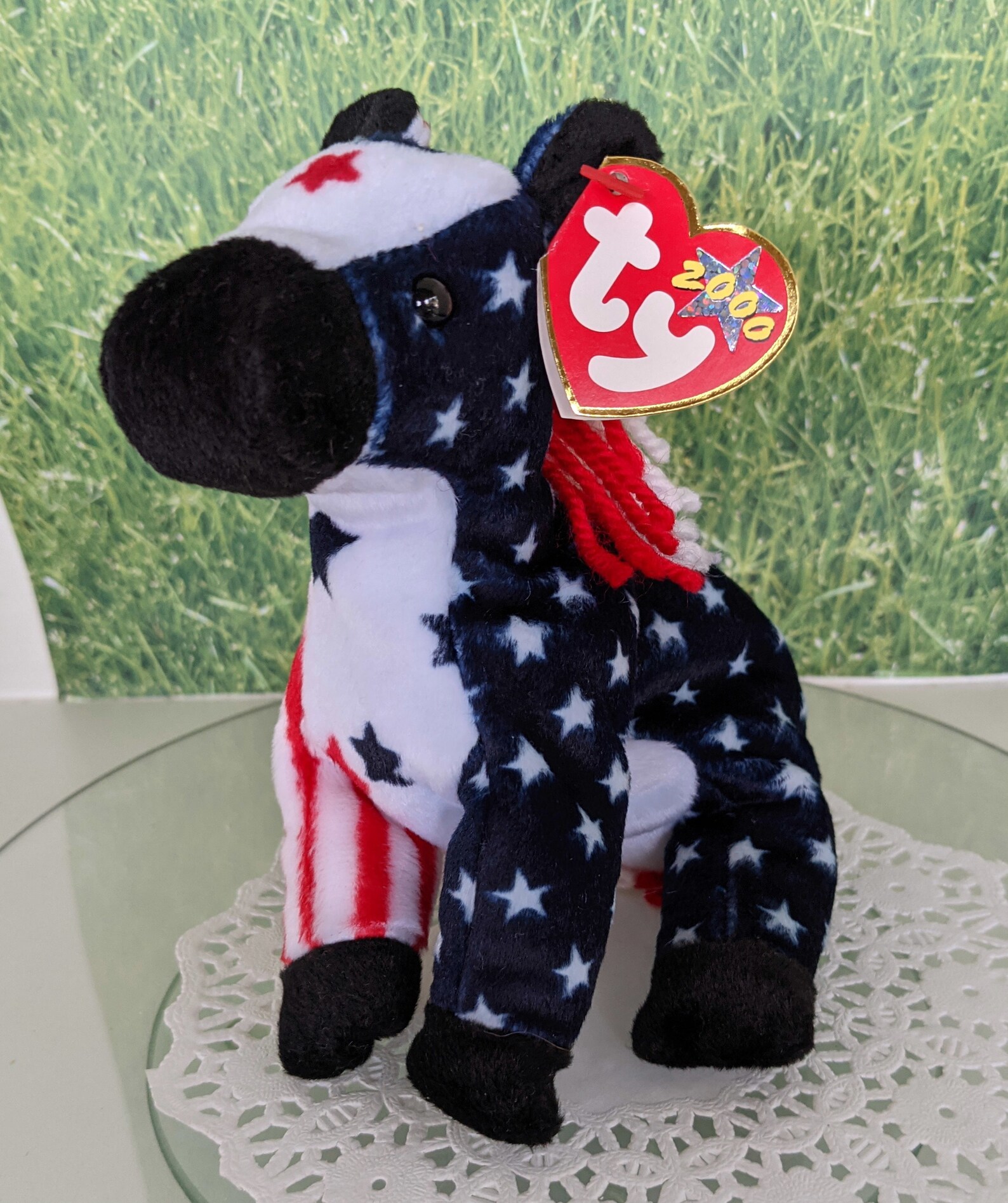Lefty 2000 the Donkey Beanie Babies Vintage TY 2000 With Etsy