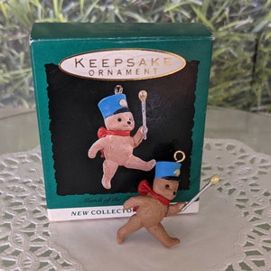 March of The Teddy Bears Hallmark Miniature Ornament Christmas 1993