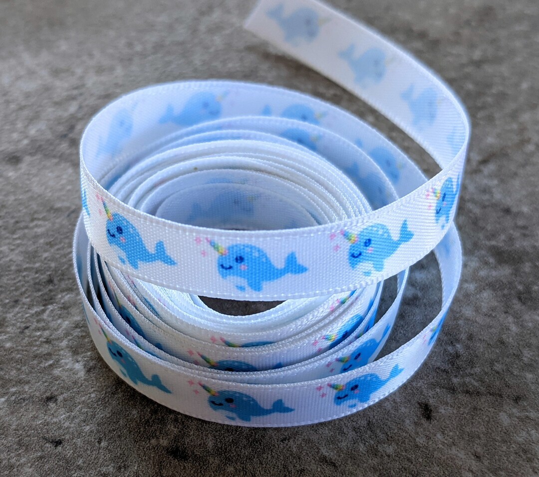 Unicorn Whale Ribbon 3 Yards - Etsy