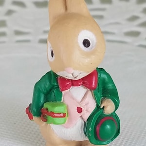 Boy Bunny Merry Miniature Christmas 1987