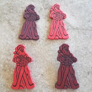 6 St Nick Embellishment Buttons Size 3/4&quot; You choose the color and style