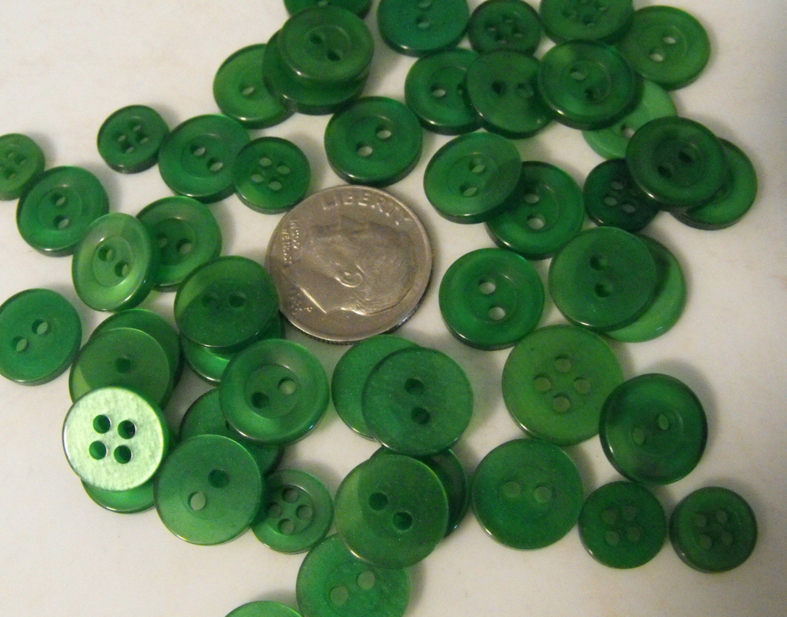 Green Buttons 500 Small Assorted Round Sewing Crafting Bulk Etsy
