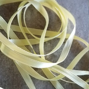 Lemon Yellow Small Ribbon 5 Yards