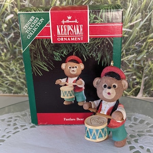 Fanfare Bear Hallmark Ornament 1991