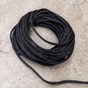 Black Rattail 1.5mm Thin 5 yards