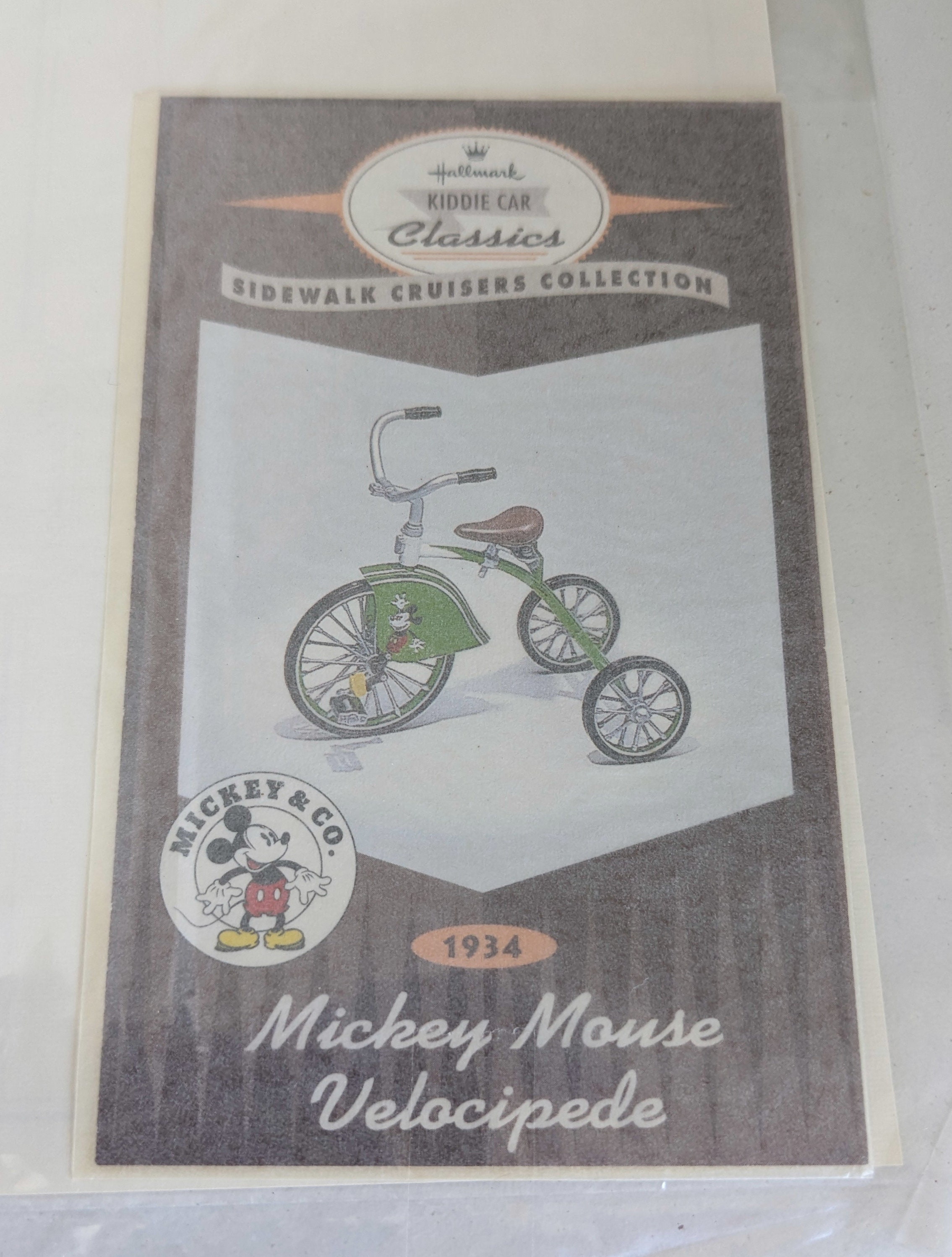 1934 Mickey Mouse Velocipede Hallmark Kiddie Car Classics - Etsy