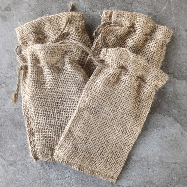 4 Burlap Bags