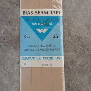 Vintage Wrights Bias Seam Tape Beige A14