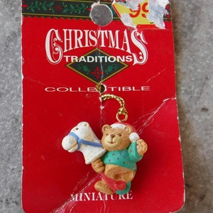 Vintage Miniature Bear on Horse T05