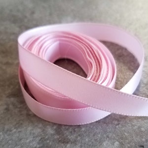 Pink Satin Ribbon 5 yards