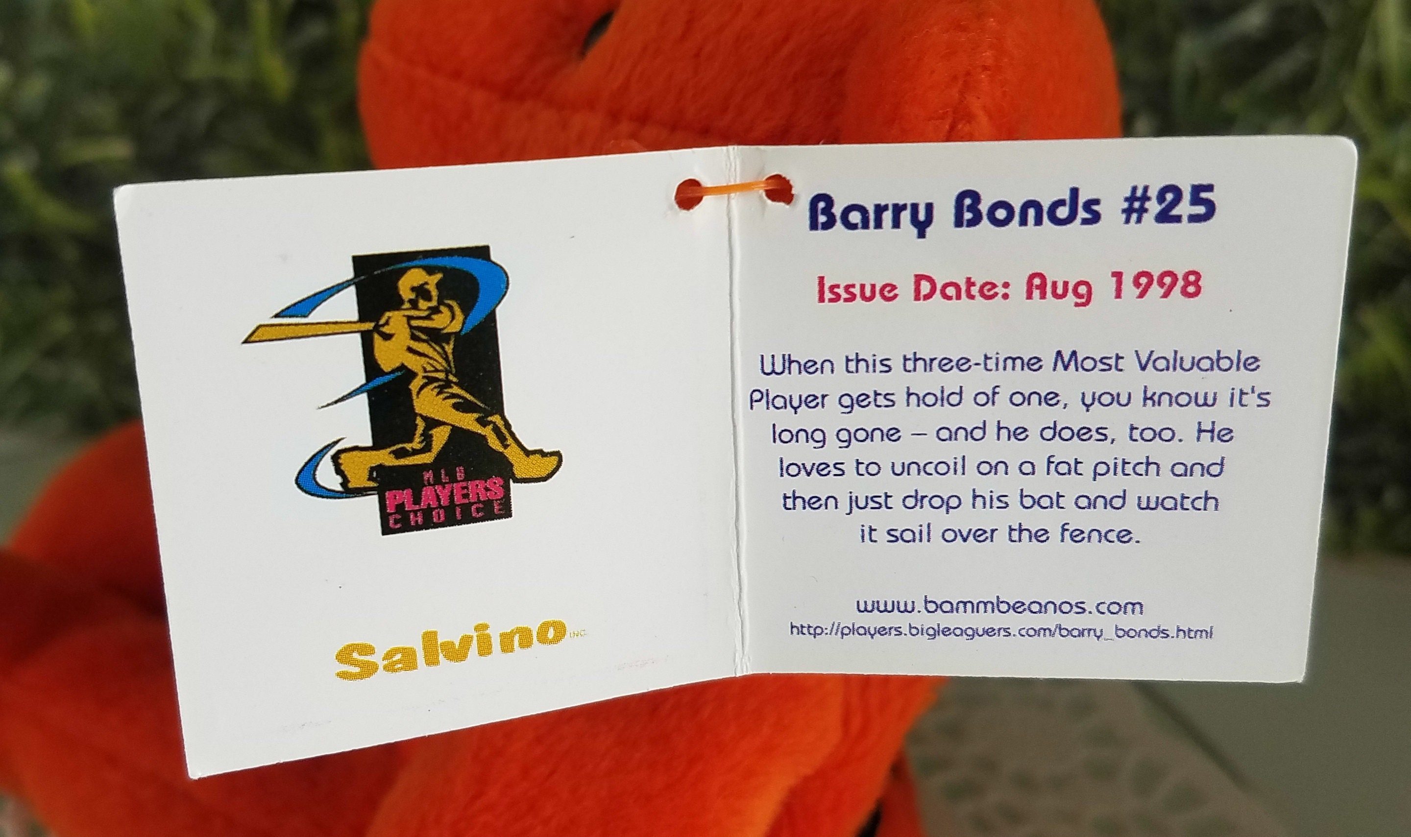 Barry Bonds #25 Bamm Beano's by Salvino - Etsy
