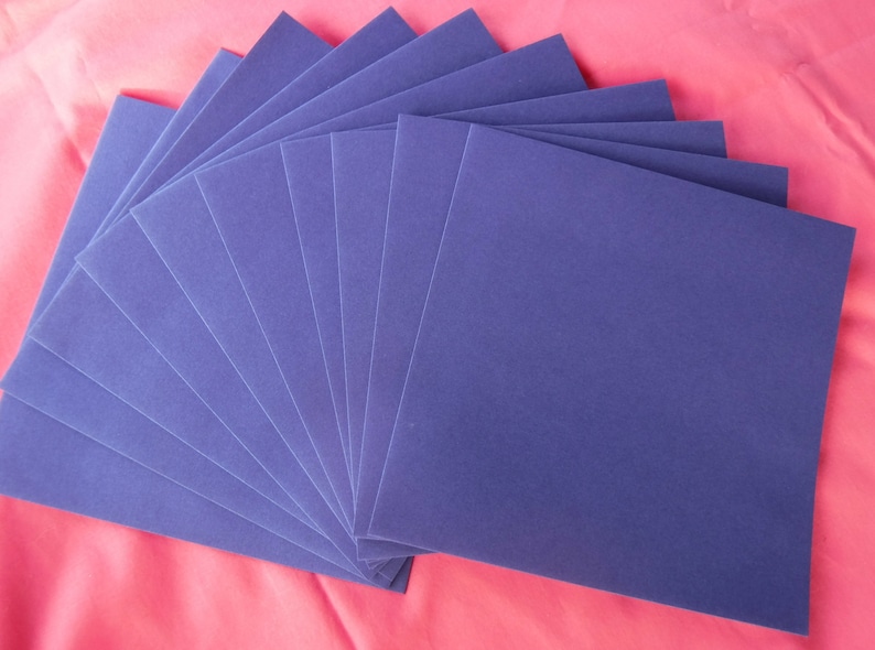 10 Blue Shimmer 6 12 x 6 12 Envelope