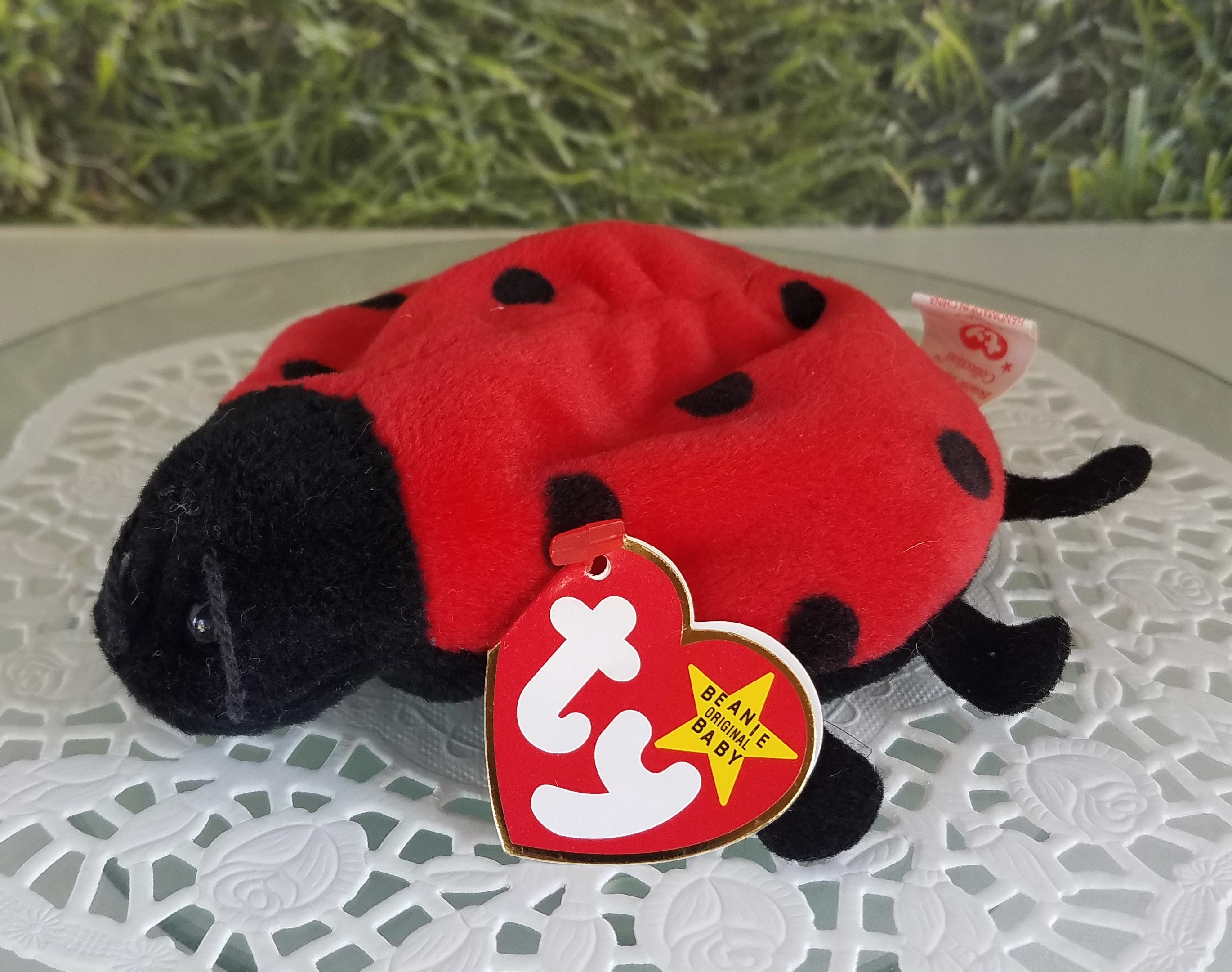 Lucky the Ladybug Beanie Babies Vintage TY 1993 With Original Tags