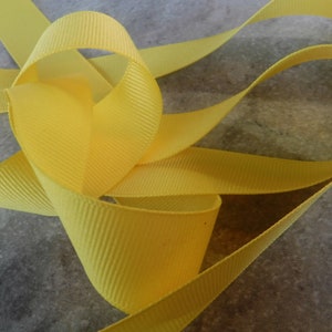 Banana Yellow Grosgrain Ribbon you choose the length