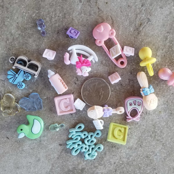 25 Baby Buttons - Grab Bag