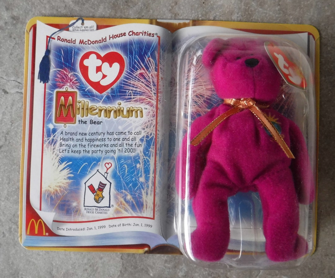 Millennium the Bear Teenie Beanie Mcdonalds Vintage TY 2000 New in Original Package Etsy UK