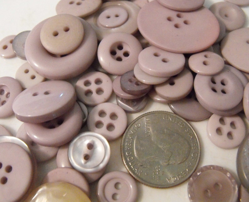 Gray Buttons 100 Bulk Assorted Round Multi Size Crafting Etsy