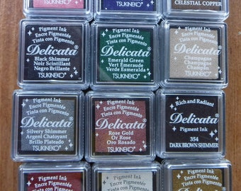 Delicata Metallic Pigment Ink Cube by Tsukineko