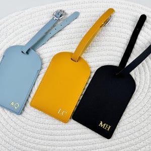 Personalised Leather Luggage Tag, Custom Name Travel Tag, Travel Tags, Gift for Traveller,PU Leather Bag Tag,Monogram Tag,Custom Travel Gift