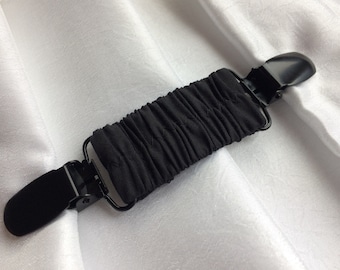 The Original Blackclip. Clothing Cinch Clip, Sweater Clip, Dress Clip. Fastener accessory for loose shirts. Stretchy Clasp for tailored look