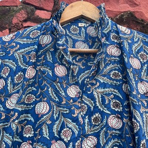 Soft Indian Cotton Dress Beautiful Comfy Beach Outfit Dress Summer Collection Gown Floral Printed Top Organic Dress  Rainbow Mix Colour Gown