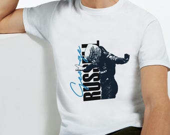 Grafisch T-shirt George Russell | T-pose | GR63 fanshirt, op Formule 1 geïnspireerde merchandise, motorsport-T-shirt